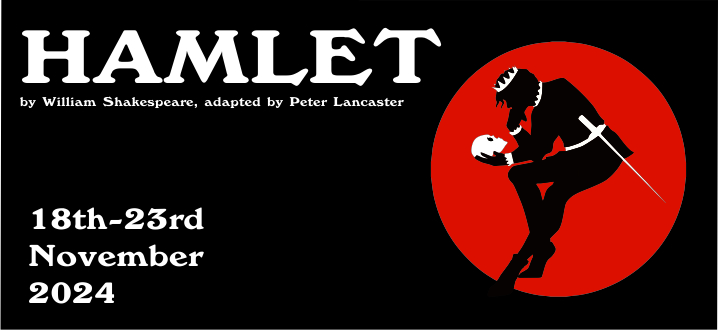 Poynton Players Production poster banner for Hamlet 